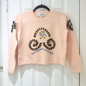 NWT JOVONNA LONDON LONG SLEEVE CROP TOP